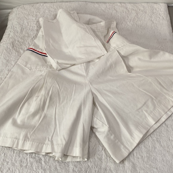 Vintage Gator of Florida White w blue/red stripes w pockets Tennis Skort - Picture 10 of 13